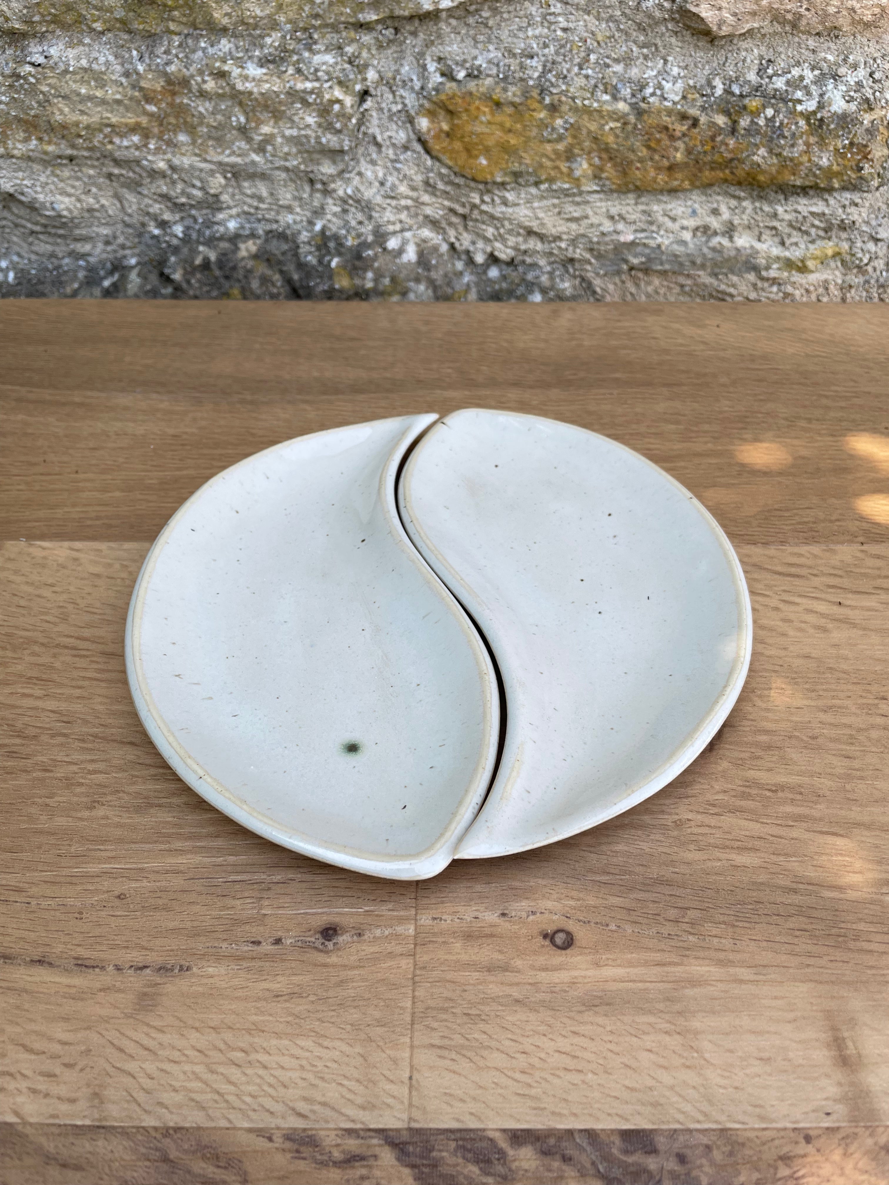 Dish - Teardrop shape, Cream - 971